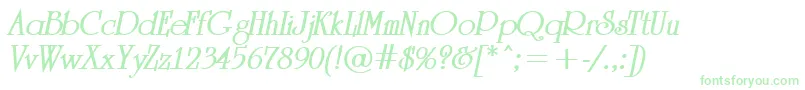 ARomanusBolditalic-Schriftart – Grüne Schriften