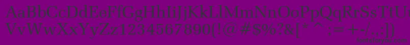 ZapfelliptBtRoman Font – Black Fonts on Purple Background