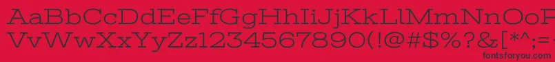 StintultraexpandedRegular Font – Black Fonts on Red Background