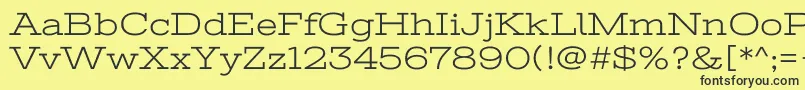 StintultraexpandedRegular Font – Black Fonts on Yellow Background