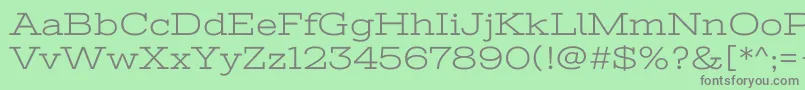 StintultraexpandedRegular Font – Gray Fonts on Green Background