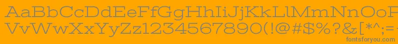 StintultraexpandedRegular Font – Gray Fonts on Orange Background