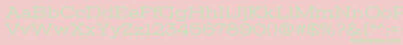 StintultraexpandedRegular Font – Green Fonts on Pink Background