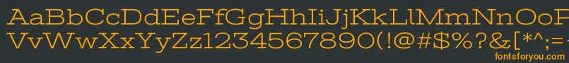 StintultraexpandedRegular Font – Orange Fonts on Black Background