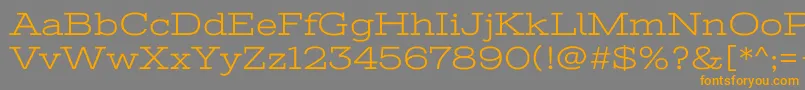 StintultraexpandedRegular Font – Orange Fonts on Gray Background