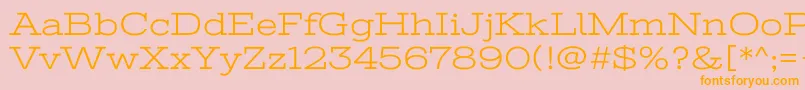 StintultraexpandedRegular Font – Orange Fonts on Pink Background