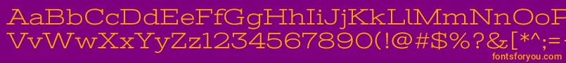 StintultraexpandedRegular Font – Orange Fonts on Purple Background