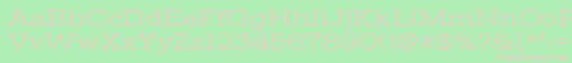 StintultraexpandedRegular Font – Pink Fonts on Green Background