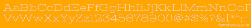 StintultraexpandedRegular Font – Pink Fonts on Orange Background