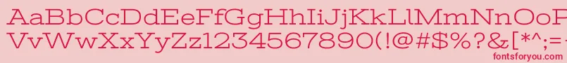 StintultraexpandedRegular Font – Red Fonts on Pink Background