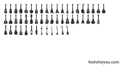 Ukulele font – music Fonts