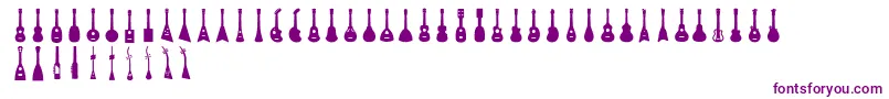 Ukulele-fontti – violetit fontit