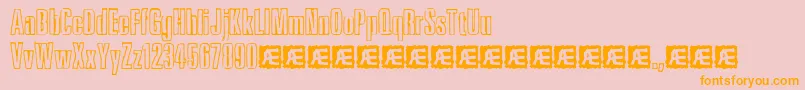 Inktank Font – Orange Fonts on Pink Background