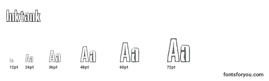 Размеры шрифта Inktank