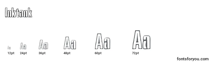 Tamaños de fuente Inktank