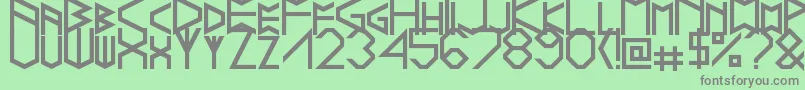 Шрифт Runelike – серые шрифты на зелёном фоне