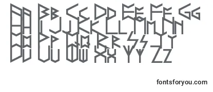 Schriftart Runelike
