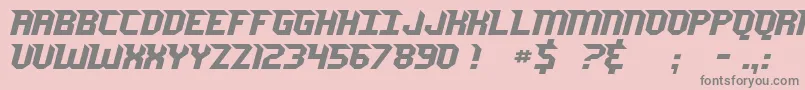 Saiba mais sobre a fonte JerseySharp Fonte JerseySharp – fontes cinzas em um fundo rosa