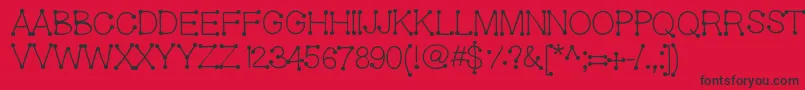 Geldoticaplainlightf Font – Black Fonts on Red Background