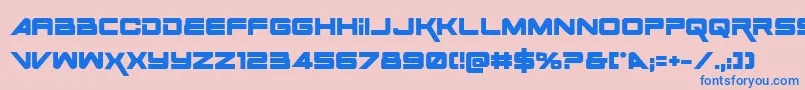 Шрифт Space Ranger Bold – синие шрифты на розовом фоне