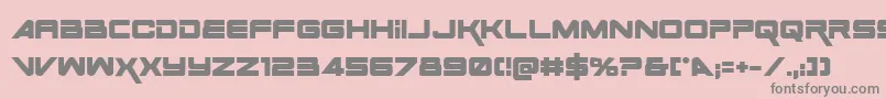 フォントSpace Ranger Bold – ピンクの背景に灰色の文字