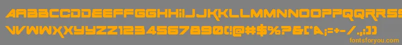 Space Ranger Bold Font – Orange Fonts on Gray Background