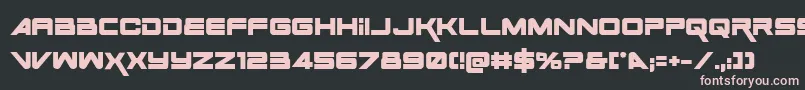 Space Ranger Bold Font – Pink Fonts on Black Background