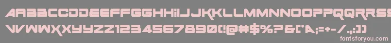 Space Ranger Bold-fontti – vaaleanpunaiset fontit harmaalla taustalla