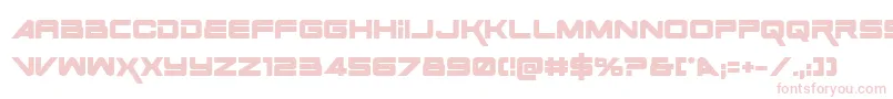 Space Ranger Bold-fontti – vaaleanpunaiset fontit valkoisella taustalla