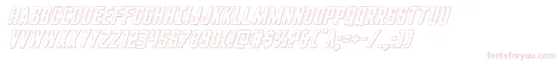GiIncognito3Dital-fontti – vaaleanpunaiset fontit valkoisella taustalla