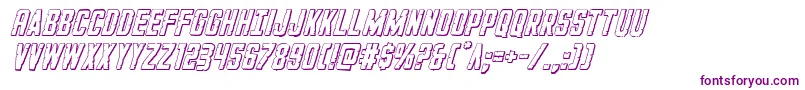 GiIncognito3Dital-Schriftart – Violette Schriften auf weißem Hintergrund