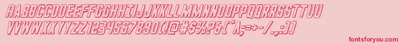 Шрифт GiIncognito3Dital – красные шрифты на розовом фоне