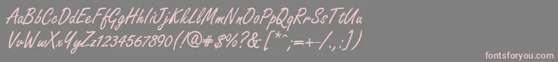 GeFreelancer Font – Pink Fonts on Gray Background