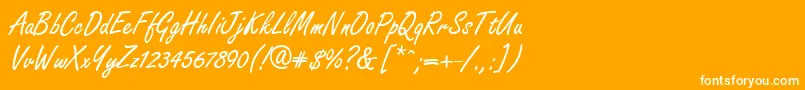 GeFreelancer Font – White Fonts on Orange Background