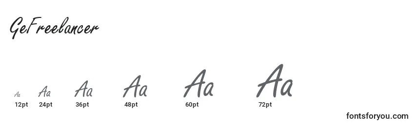 GeFreelancer Font Sizes