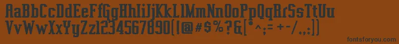 Vahikab Font – Black Fonts on Brown Background