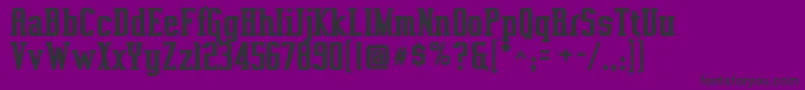 フォントVahikab – 紫の背景に黒い文字