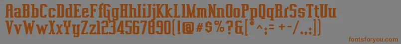 Vahikab Font – Brown Fonts on Gray Background
