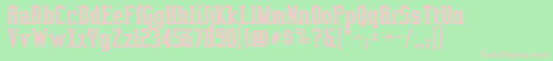 Vahikab Font – Pink Fonts on Green Background