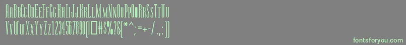 Manzanita Font – Green Fonts on Gray Background
