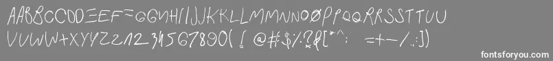 FastInMyCar Font – White Fonts on Gray Background