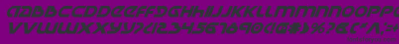 UniversalJackBoldItalic Font – Black Fonts on Purple Background