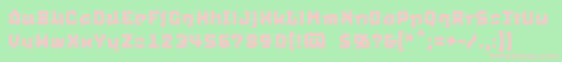 Squid ffy Font – Pink Fonts on Green Background