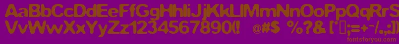 FstopDemo Font – Brown Fonts on Purple Background