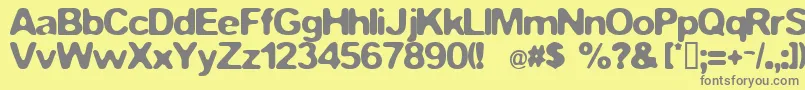 FstopDemo Font – Gray Fonts on Yellow Background