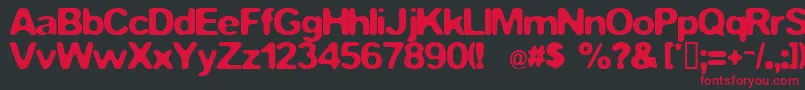 FstopDemo Font – Red Fonts on Black Background