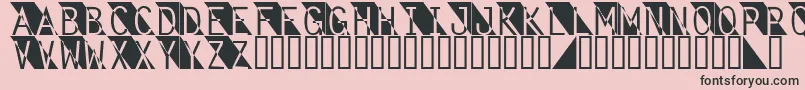 フォントFantomet – ピンクの背景に黒い文字