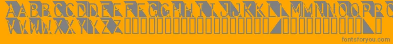 Fantomet Font – Gray Fonts on Orange Background