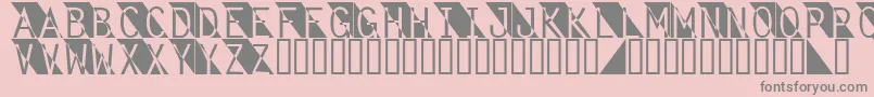 Fantomet-Schriftart – Graue Schriften auf rosa Hintergrund