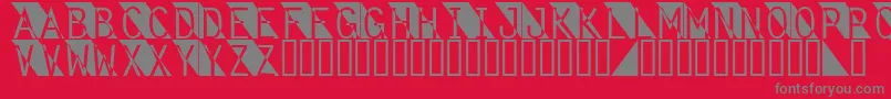 Fantomet Font – Gray Fonts on Red Background